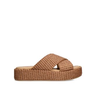 Steve Madden Womens Suede Tulum Brown Sandals - Size UK 7