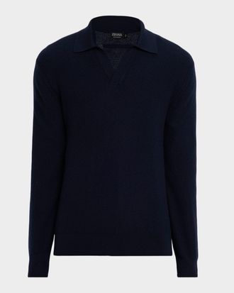Ermenegildo Zegna Men & apos;s Cashco Johnny Collar Sweater