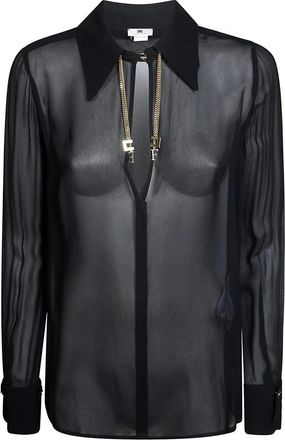 Elisabetta Franchi Mujer, Blusas y Camisas, Negro, Talla: M