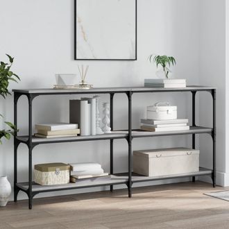 vidaXL Vidaxl - Mesa Consola Madera De Ingenier&iacute;a Gris Sonoma 150x29x75 Cm