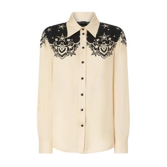 Pinko Shirts, female, Multicolor, Size: L Barberino Shirt