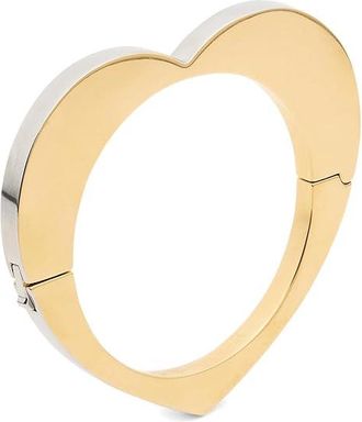 Kate Spade New York Geo Pop Heart Bangle Womens Bracelet Gold Silver, Brass