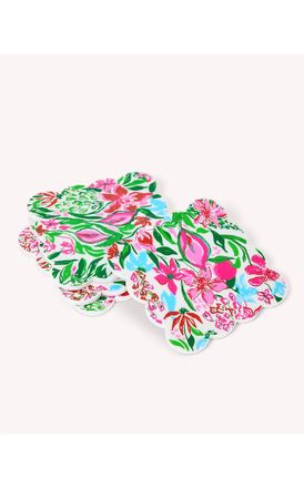 Lilly Pulitzer Gwp Set Of 4 Coasters In Glowing Gardens