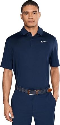 Nike Dri-FIT Good Polo Short Sleeve Solid Mens Clothing College Navy/White : 2XL, Elastane/Polyester