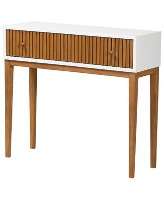 Baxton Studio Odile Mid-Century Modern 1-Drawer Console Table