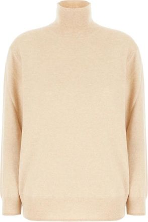 Malo Turtleneck Sweater - Dames - Coltruien - Beige - XS - Kasjmier - Truien & Vesten