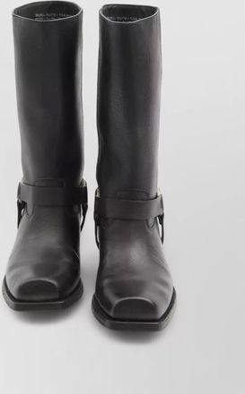 Golden Goose leather calf-length biker boots