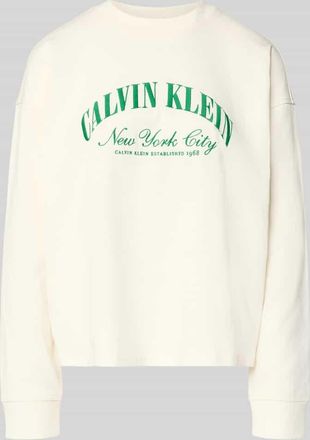 Calvin Klein Underwear Relaxed Fit Pullover aus reiner Baumwolle in Offwhite, Gr&ouml;&szlig;e XL