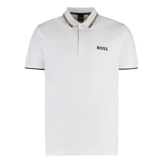 HUGO BOSS Polo Shirts, male, White, 2XL, Polo Paddy