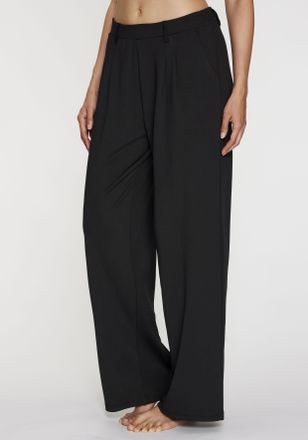 H.I.S Palazzohose H.I.S, Damen, Gr. 32/34, N-Gr, schwarz, Obermaterial: 90% Polyester, 10% Elasthan, unifarben, Basic, bequem lang, Hosen Palazzohose, mit w