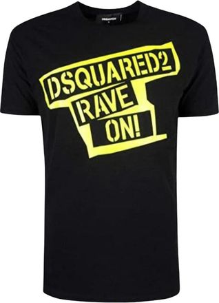 Dsquared2 Milano T-Shirt - Heren - T-shirts - Zwart - XL - Katoen - Tops