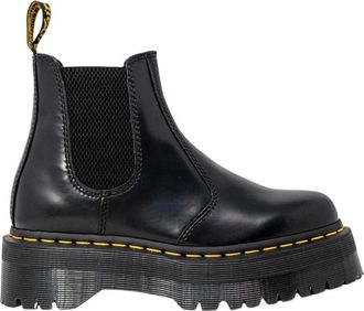 Dr. Martens 2976 Quad Platform Chelsea Boots - Dames - Chelseaboots - Zwart - 40 EU - Leer - Schoenen