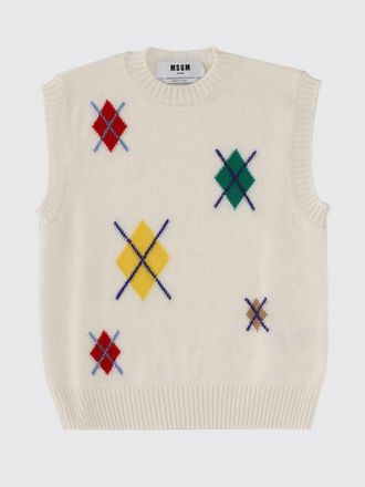 Msgm Gilet in maglia a rombi Msgm