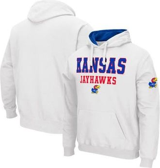 Colosseum Mens Colosseum White Kansas Jayhawks Sunrise Pullover Hoodie at Nordstrom, Size Xx-Large