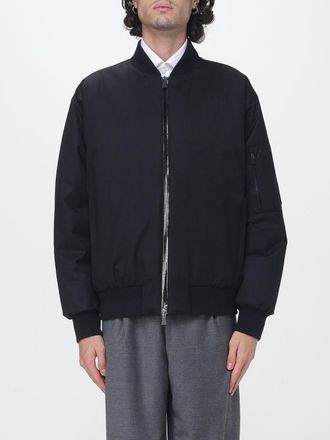 Herno Bomber in misto lana con spalle scese e collo a costine