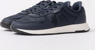 HUGO BOSS Mens BOSS Orange Titanium Runn Mens Trainers - Dark Blue 404 - Navy - Size: 12