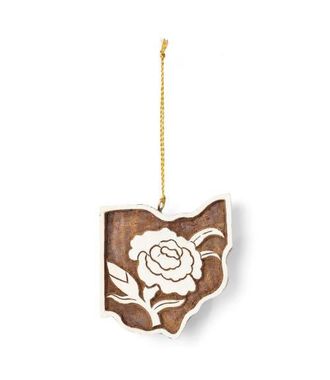 Matr Boomie Ohio State Carnation Ornament in Natural at Nordstrom