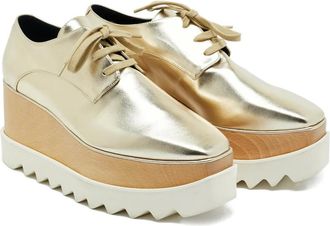Stella McCartney Sneakers Elyse con plateau - Oro