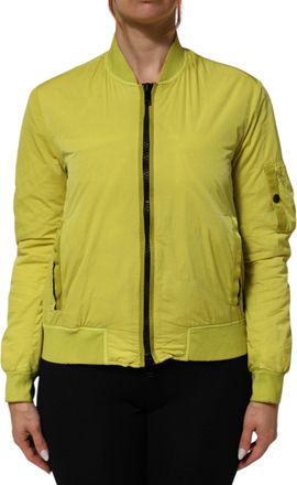 Dondup Polyamide Zipper Bomber Womens Womens Jacket (Pre-Owned)