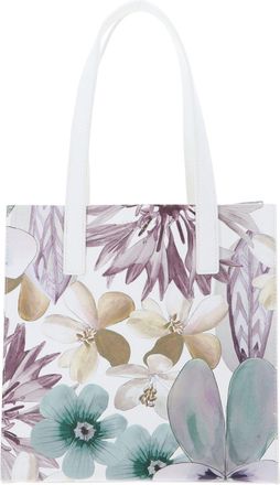 Ted Baker Helisa Petal Print Icon Bag Handbag Shoulder Bag White Multicoloured