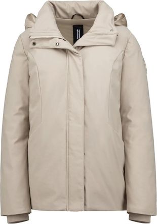Bomboogie Giacca Biamateriale Antivento e Impermeabile - - Jackets - Donna - Beige - S
