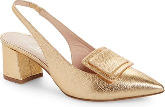 Bells & Becks Luna Slingback Pump in Gold at Nordstrom, Size 38.5