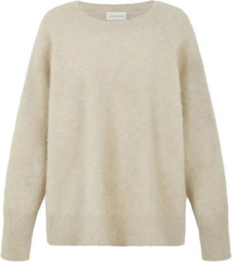 P.A.R.O.S.H. Beige Racoon Sweater Lacoon - Dames - Ronde hals truien - Beige - M - Truien & Vesten