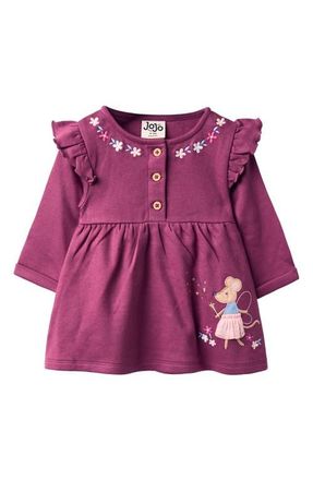 JoJo Maman B&eacute;b&eacute; Fairy Mouse Button Dress in Pink at Nordstrom, Size 18-24M