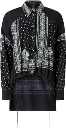 Pinko Clocks Shirt - Dames - Overhemden - Zwart - XS - Overhemden
