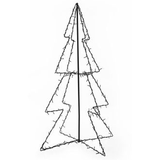 vidaXL Vidaxl - Rbol De Navidad 160 Luces Led Interior Y Exterior 78x120 Cm