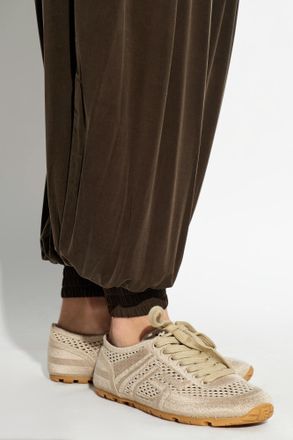 Balmain Sports Shoes Racer 45, Womens, Beige