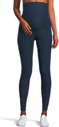 Beyond Yoga Spacedye Love The Bump Maternity Pocket Midi Legging Womens Clothing Nocturnal Navy : XS (US Womens 2-4) 24, Polyester/Spandex