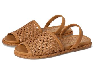 Kenneth Cole Reaction Saavi Womens Sandals Camel Raffia : 7.5 M, Faux Leather
