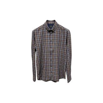 Bastoncino Gekreepte Button-Down Blouse - Heren - Casual Overhemden - Blauw - L - Overhemden