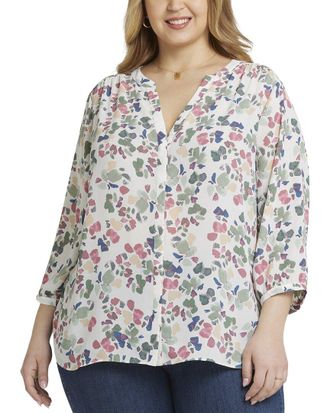 NYDJ Nydj Plus Pintuck Blouse