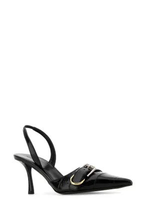 Givenchy Womens Black Leather Voyou Pumps Scarpe Con Tacco