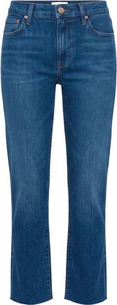 Frame Denim Le High Straight Raw After - Dames - Regular Fit Jeans - Blauw - W25 - Katoen - Jeans