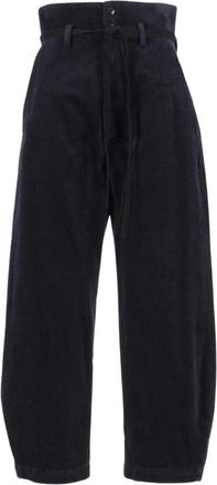 Barena Candiano Broek - Dames - Broeken - Blauw - XS - Katoen - Broeken