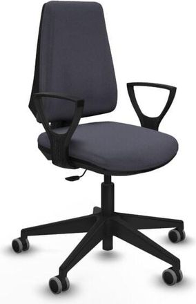 Piqueras y Crespo Piqueras Y Crespo - Elche Cp Bali Gris Oscuro Brazos Fijos Base Piramidal Ruedas Engomadas 65mm