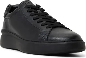 Aldo Toddy Faux Leather Sneaker in Black/black at Nordstrom, Size 10.5