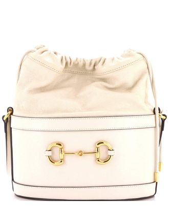 Gucci Horsebit 1955 Bucket Crossbody Bag Leather Small (Authentic Pre-Loved)