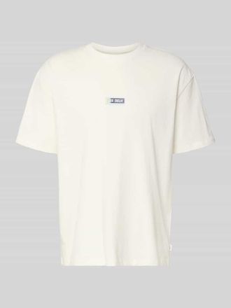 Les Deux T-Shirt mit Logo-Print Modell Chase in Weiss, Gr&ouml;&szlig;e XXL