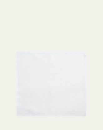 Ralph Lauren Purple Label Mens Solid Linen Pocket Square