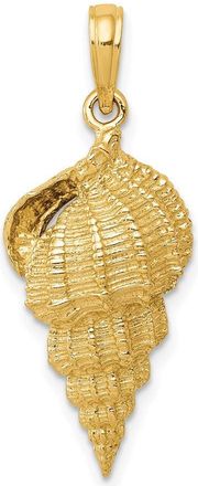Diamond2Deal 14k Yellow Gold Conch Shell Pendant