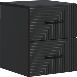 vidaXL Mesita De Noche De Pared Con Caj&oacute;n Negro 34,5 X 33 X 40 Cm Vidaxl