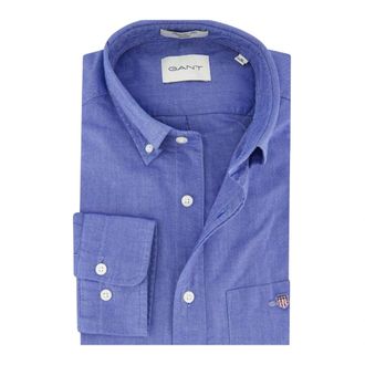 GANT Heren, Overhemden, Blauw, Maat: 5XL