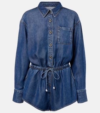 Self Portrait Denim romper