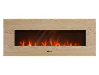 Purline Purline - Chimenea El&eacute;ctrica Panor&aacute;mica Con Luz Led Ambiental Y Panel Frontal Mdf