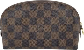 Louis Vuitton Pre-owned Bags, female, Brown, Size: ONE SIZE Pre-owned Pochette Cosmetique Damier Pouch