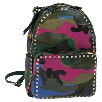 Valentino Pre-owned Leather backpacks - Dames - Pre-owned - Veelkleurig - Maat: ONE Size Leer